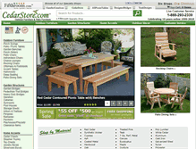 Tablet Screenshot of cedarstore.com